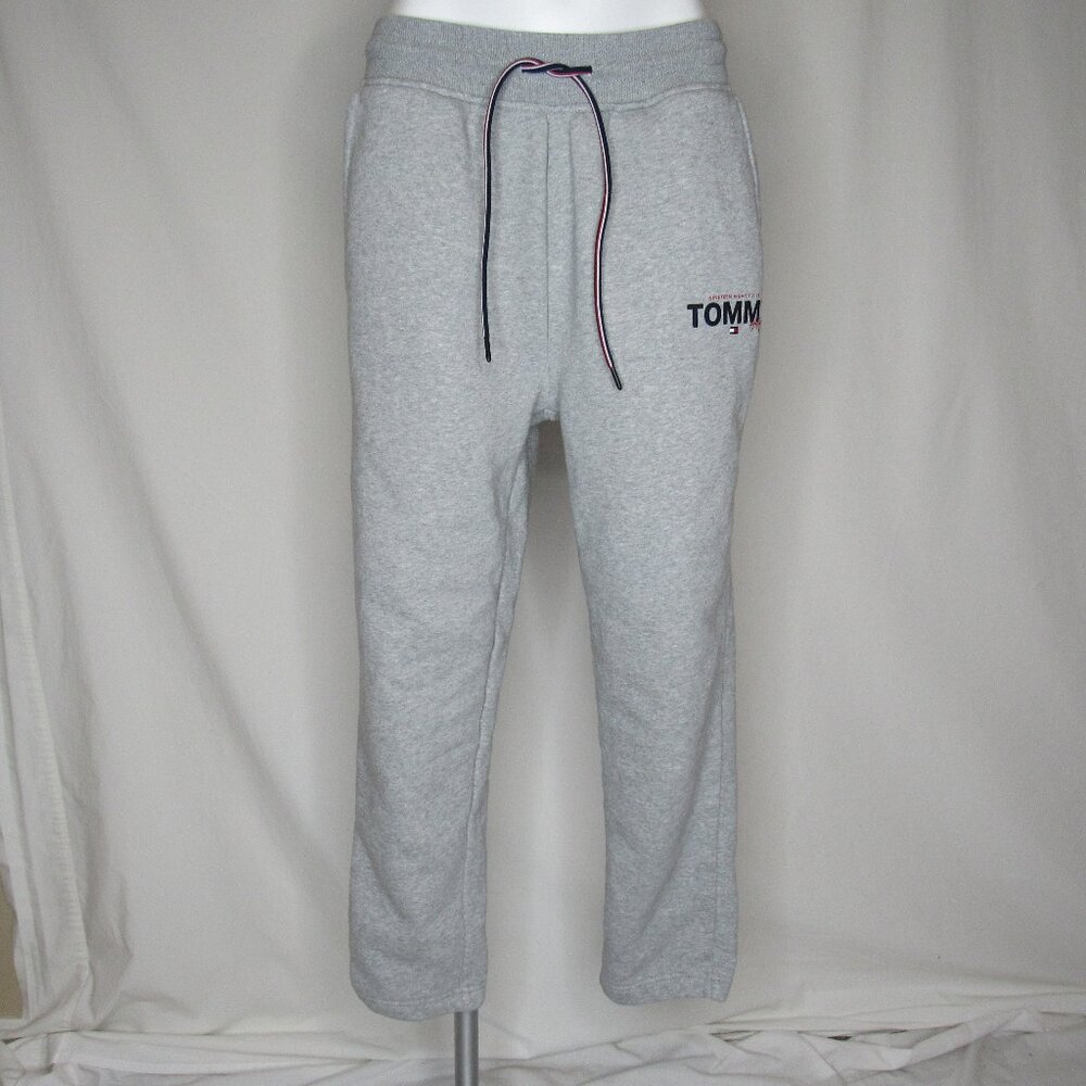 Tommy Hilfiger Gray Fleece Jogger Sweatpants 28" Men's M Medium